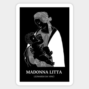 Madonna Litta (white version) Sticker